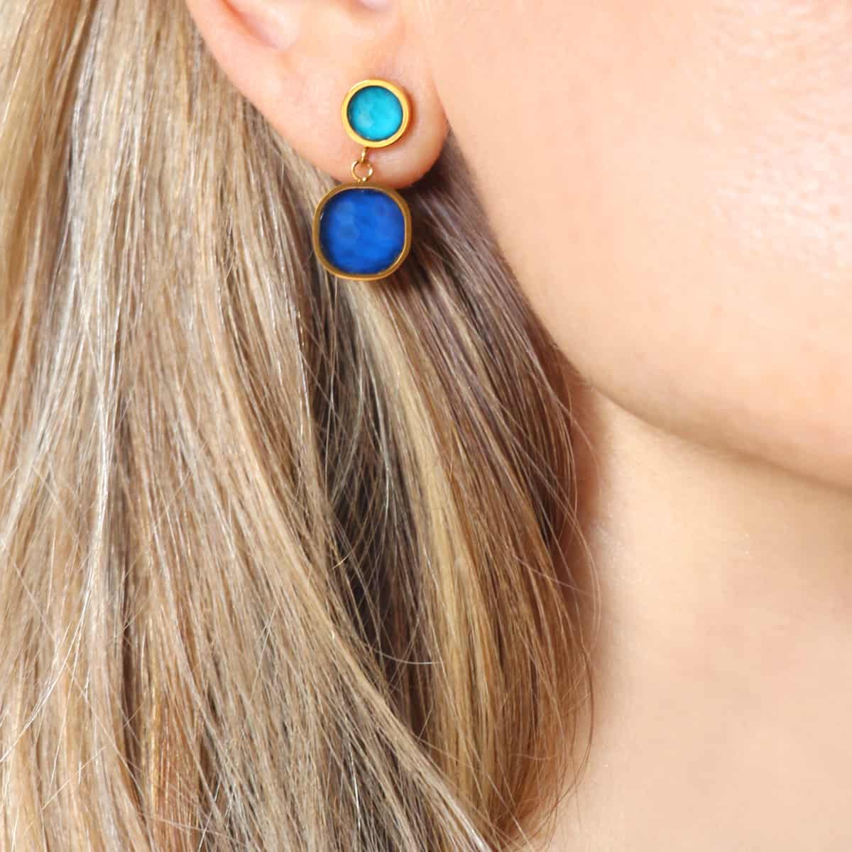 Pendientes Elata Azul Anartxy