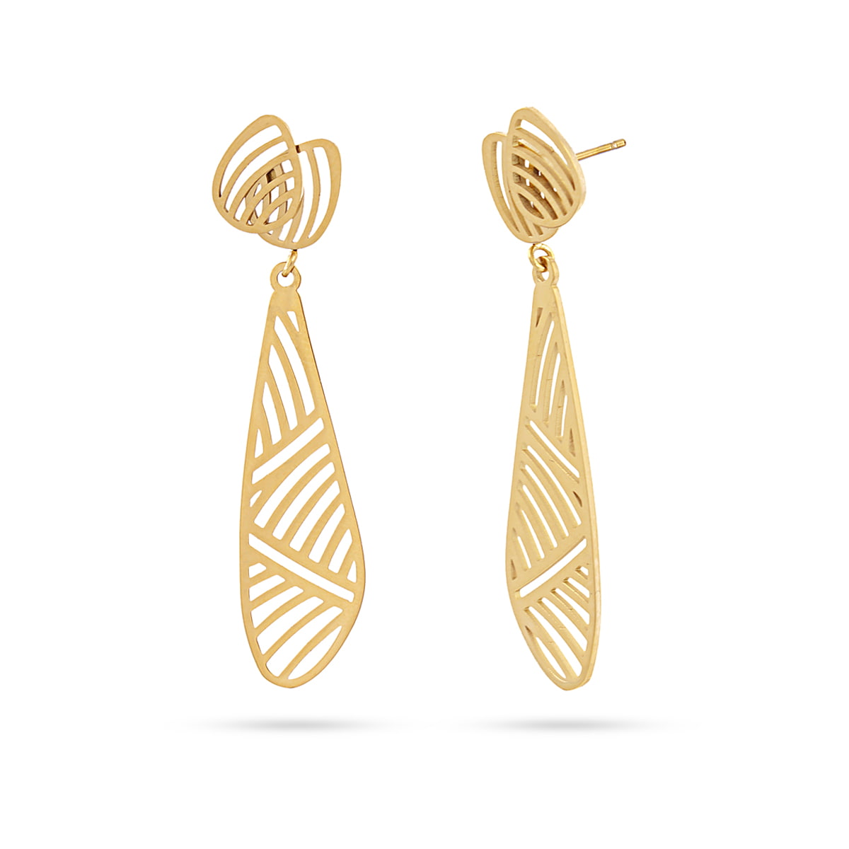 Pendientes largos Oasis Date Palms Dorado Anartxy