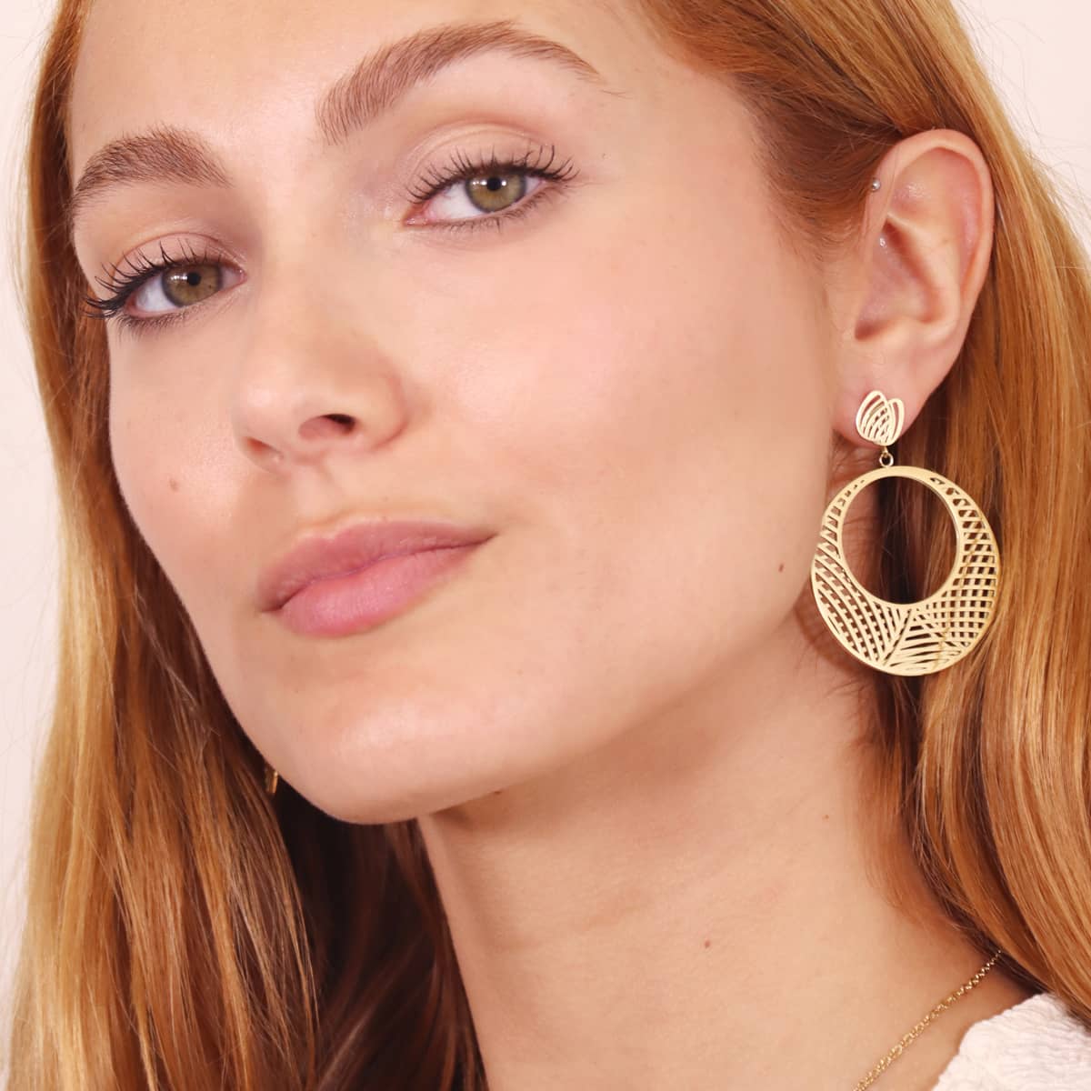 Pendientes Oasis Desert Dorado Anartxy
