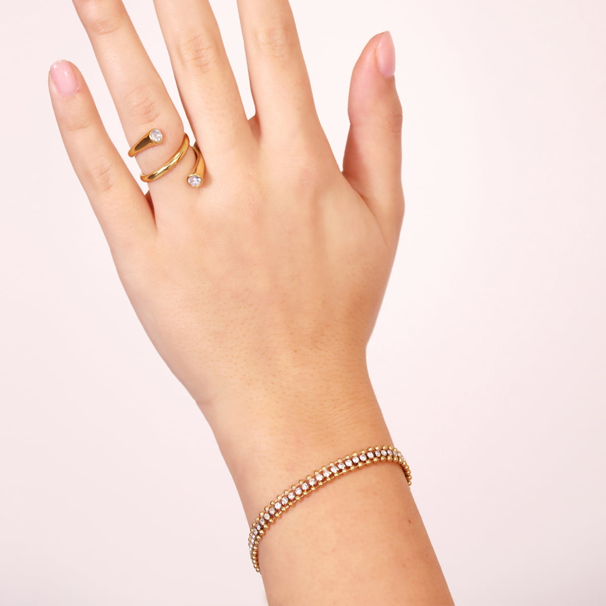 Pulsera Summer Essentials Sparkling Dorado Anartxy