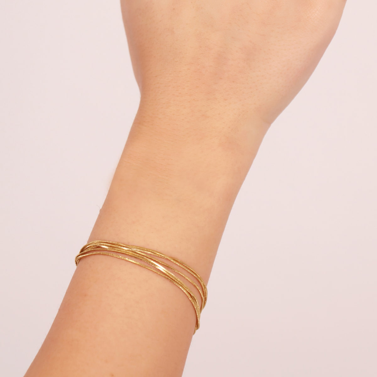Pulsera Summer Essentials Strings Dorado Anartxy