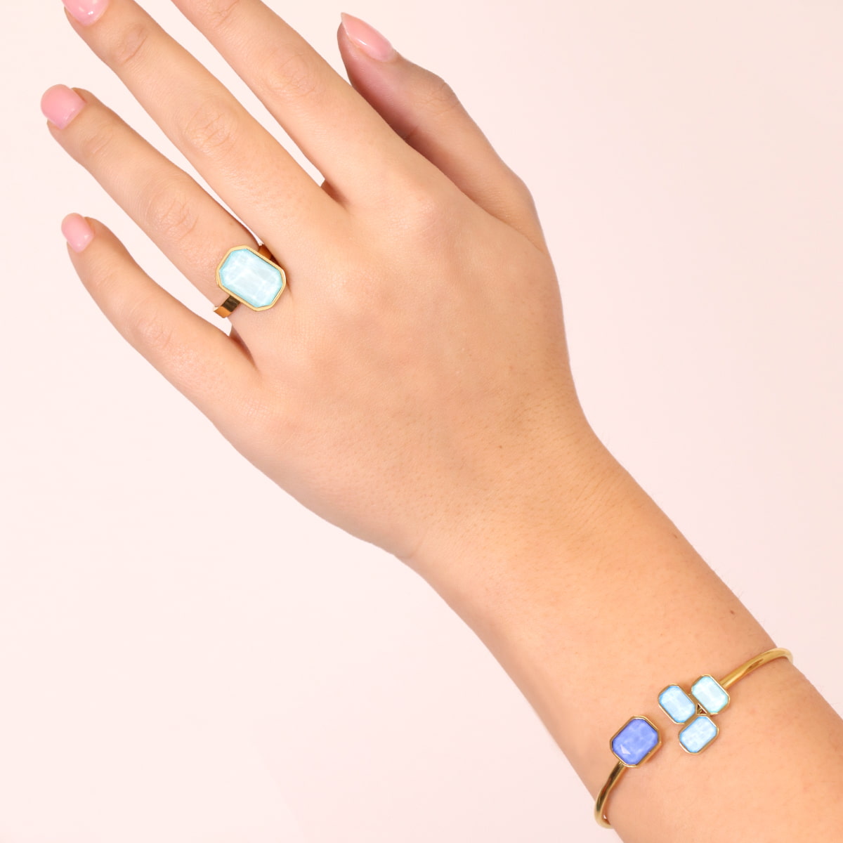Pulsera Pixels Prisma Azul Anartxy