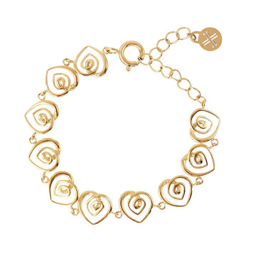 Pulsera Liquid Passion Kiss Dorado Anartxy