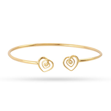 Brazalete flexible Liquid Passion Dorado Anartxy