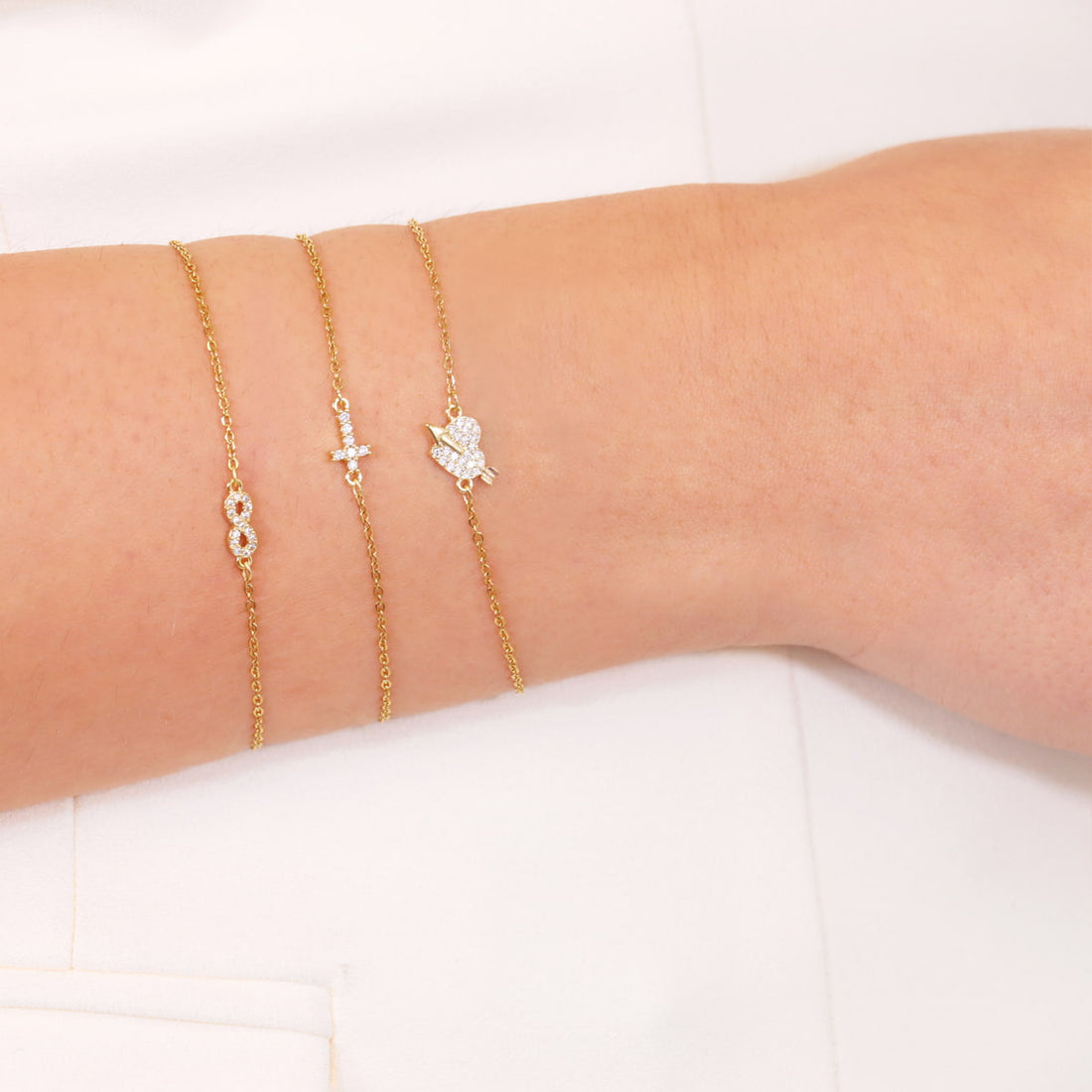 Pulsera Charming Infinity Dorado Anartxy