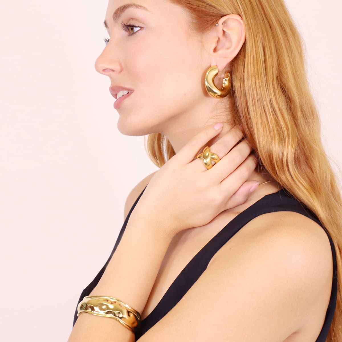 Pulsera Waves Foamy Dorado Anartxy