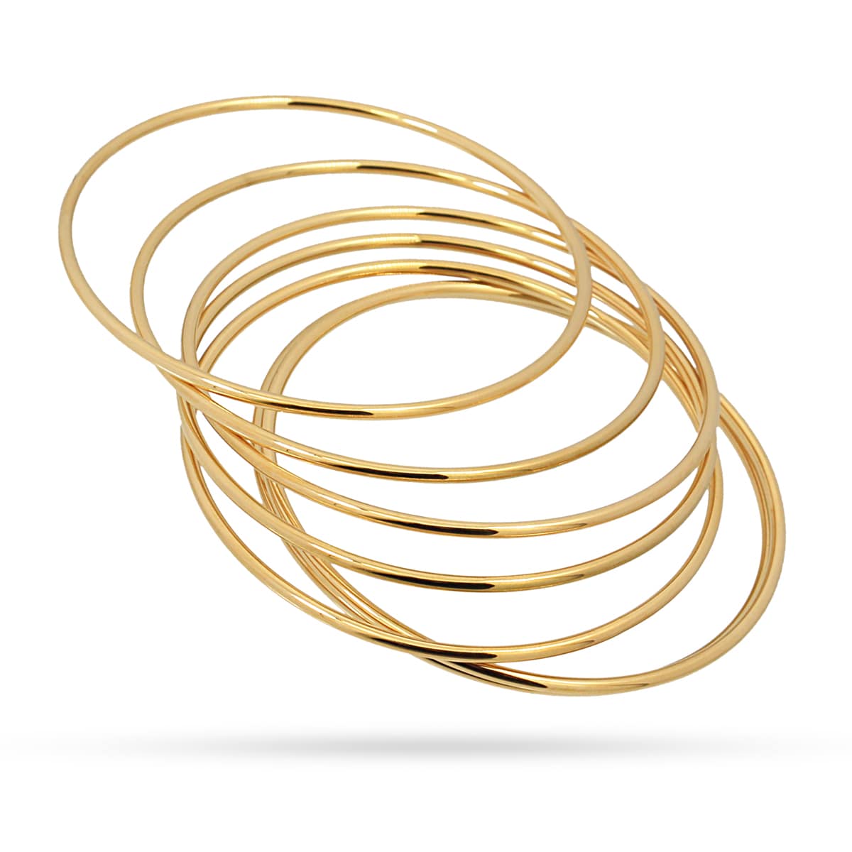 Pulseras Summer Essentials 7 Rings Dorado 65 mm Anartxy
