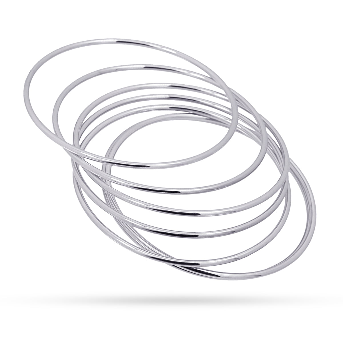 Pulseras Summer Essentials 7 Rings Plateado 65 mm Anartxy
