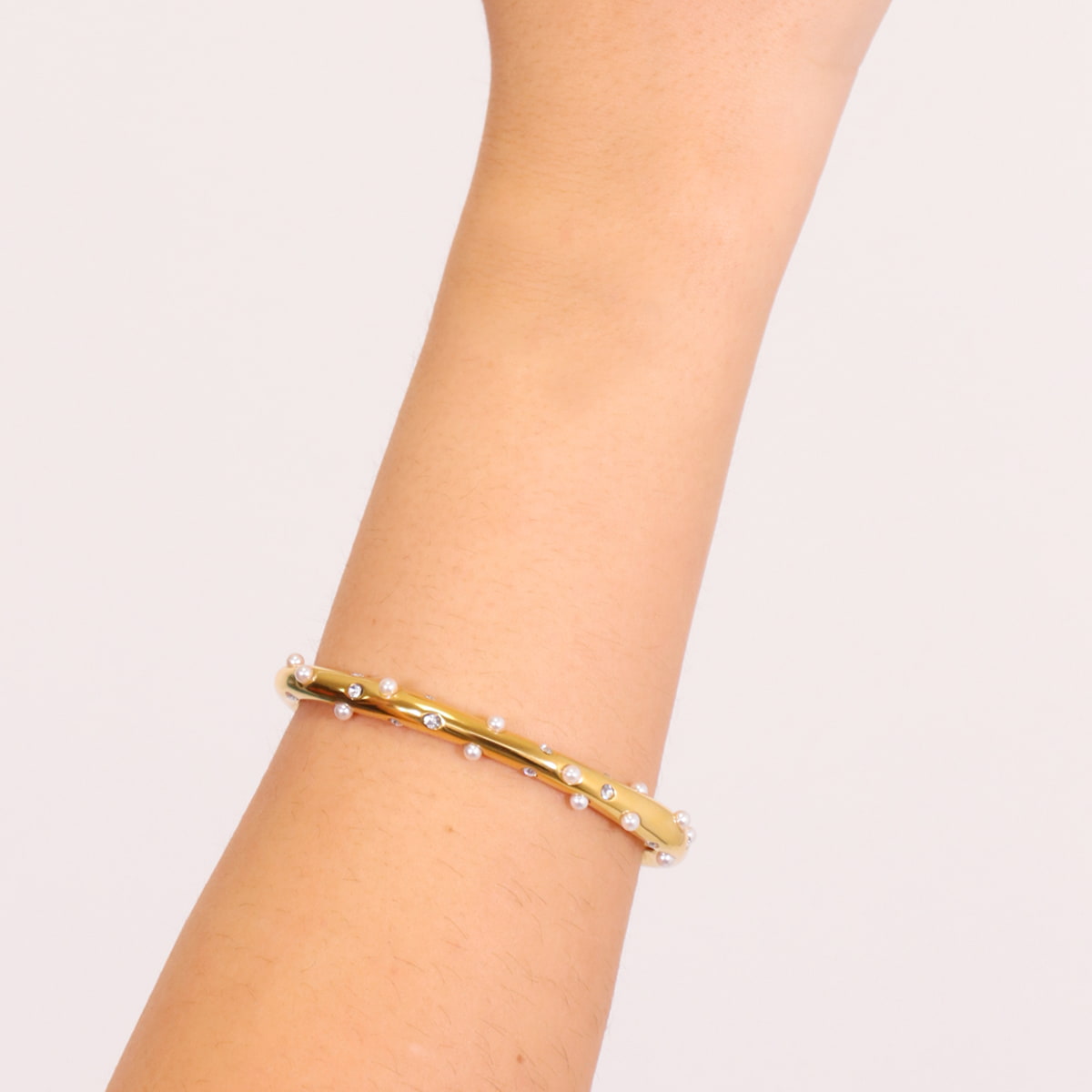 Pulsera Waves Pearl Spots Dorado Anartxy