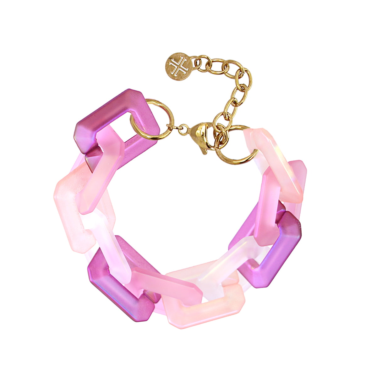 Pulsera Chains Square Rosa Anartxy