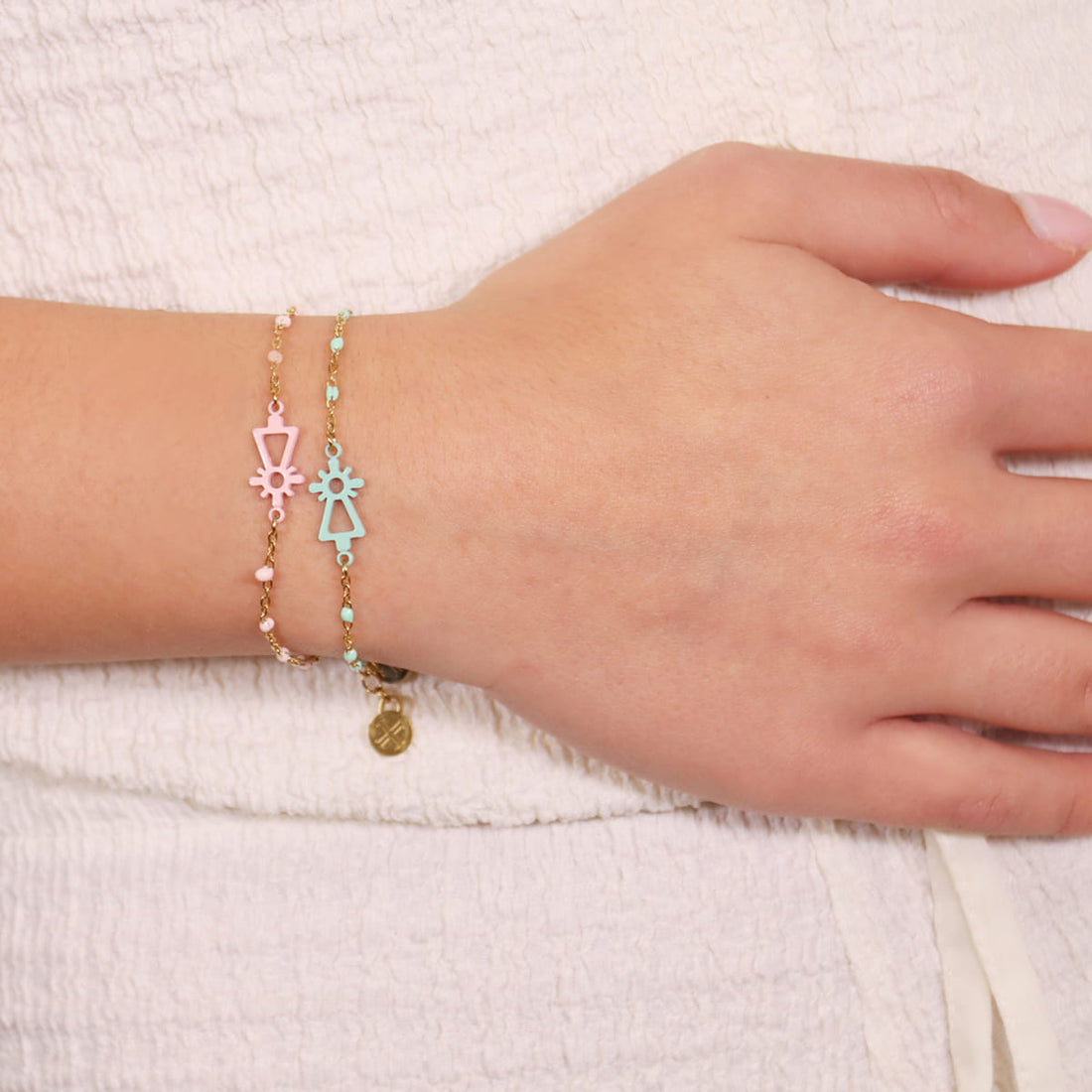 Pulsera Virgen del Pilar Rosa Anartxy