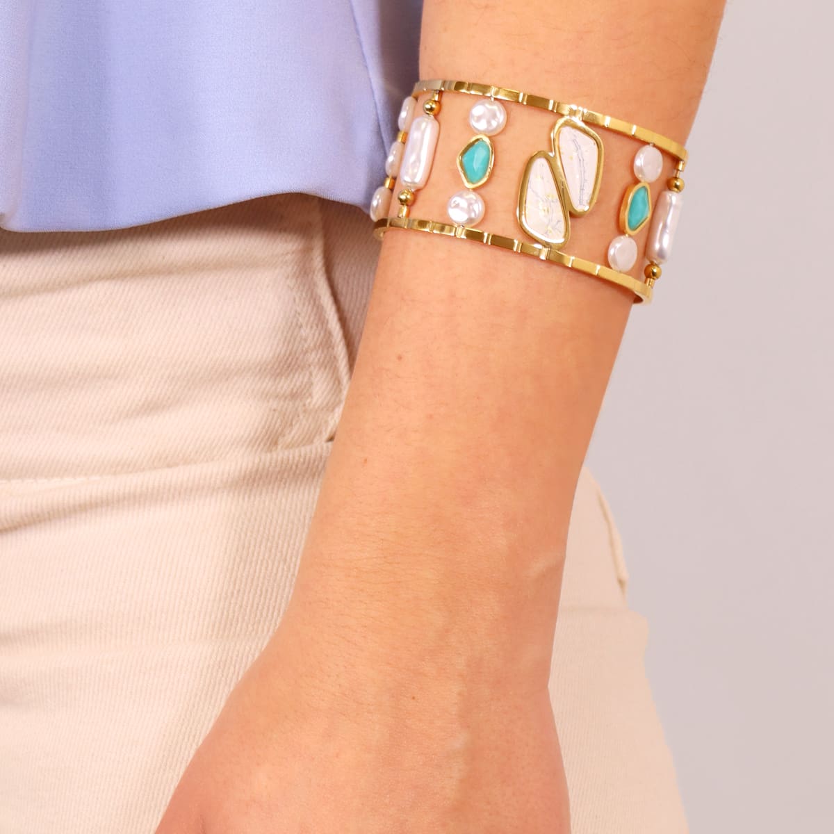 Pulsera Aqua Current Blanco Anartxy