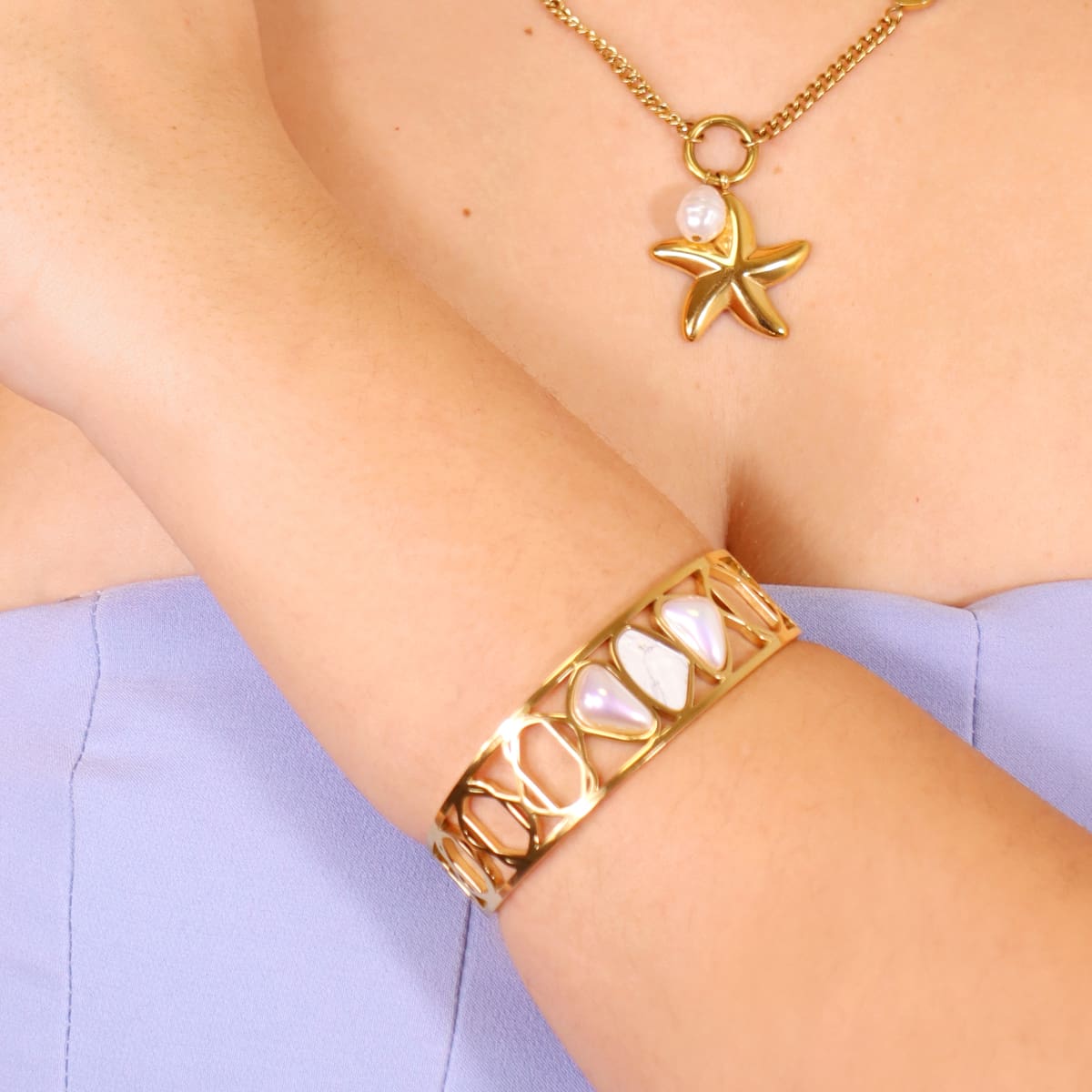 Pulsera Aqua Shore Blanco Anartxy