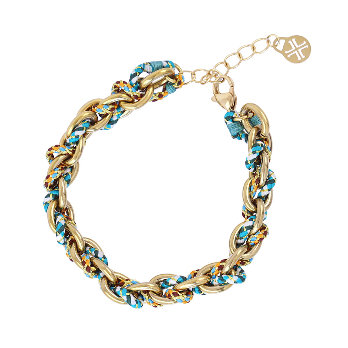 Pulsera Woven Vibe Turquesa Anartxy