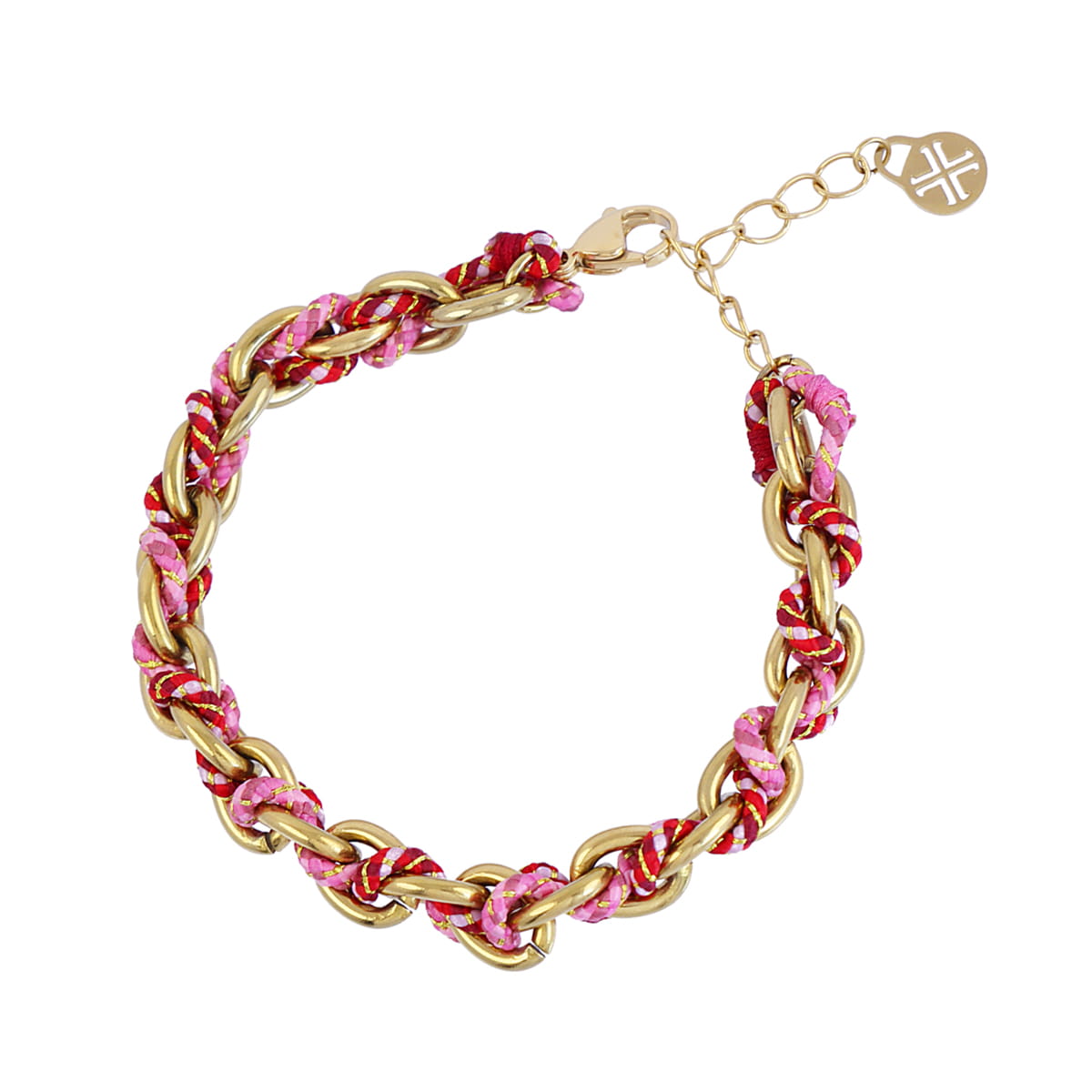 Pulsera Woven Vibe Rosa Anartxy