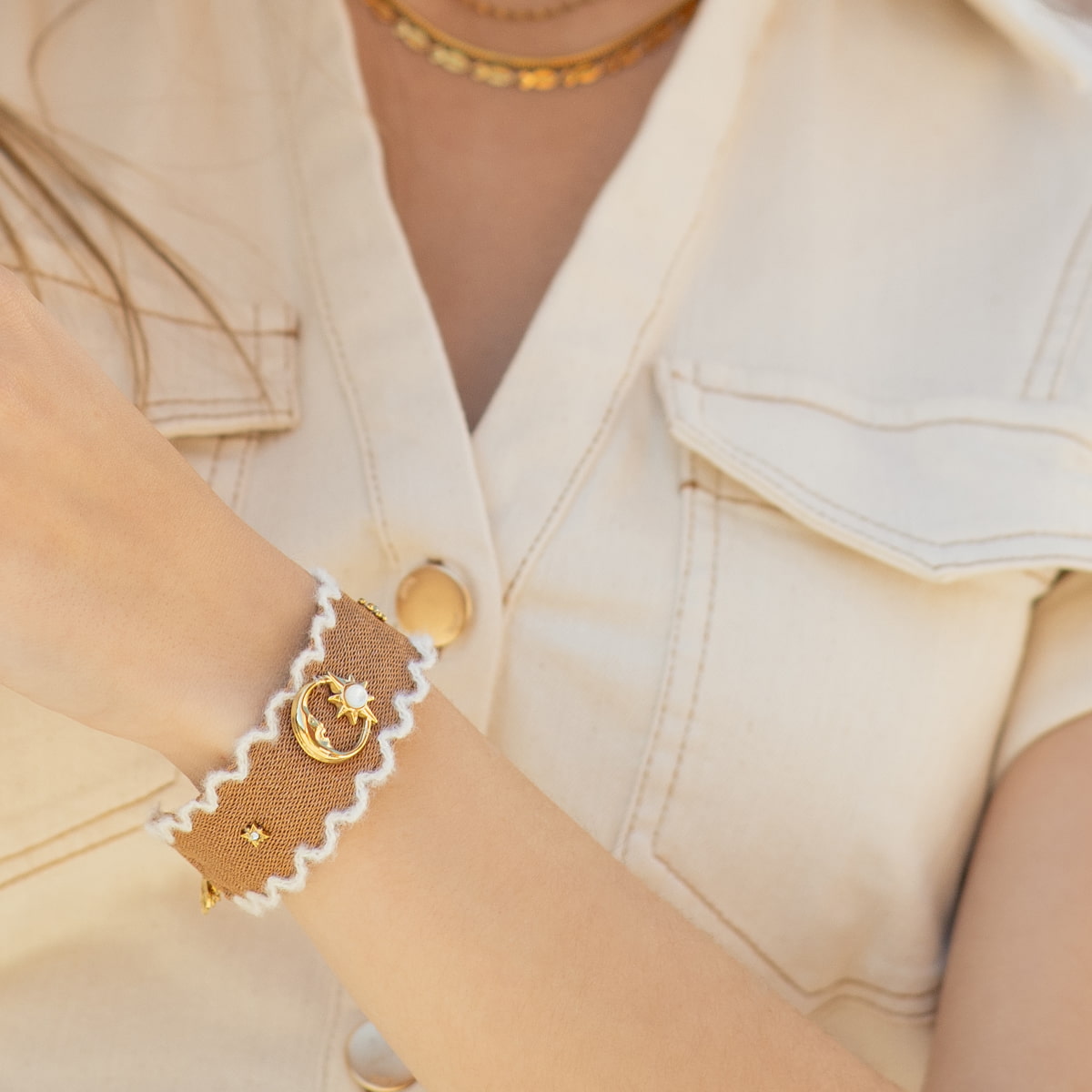 Pulsera Woven Island Café Anartxy