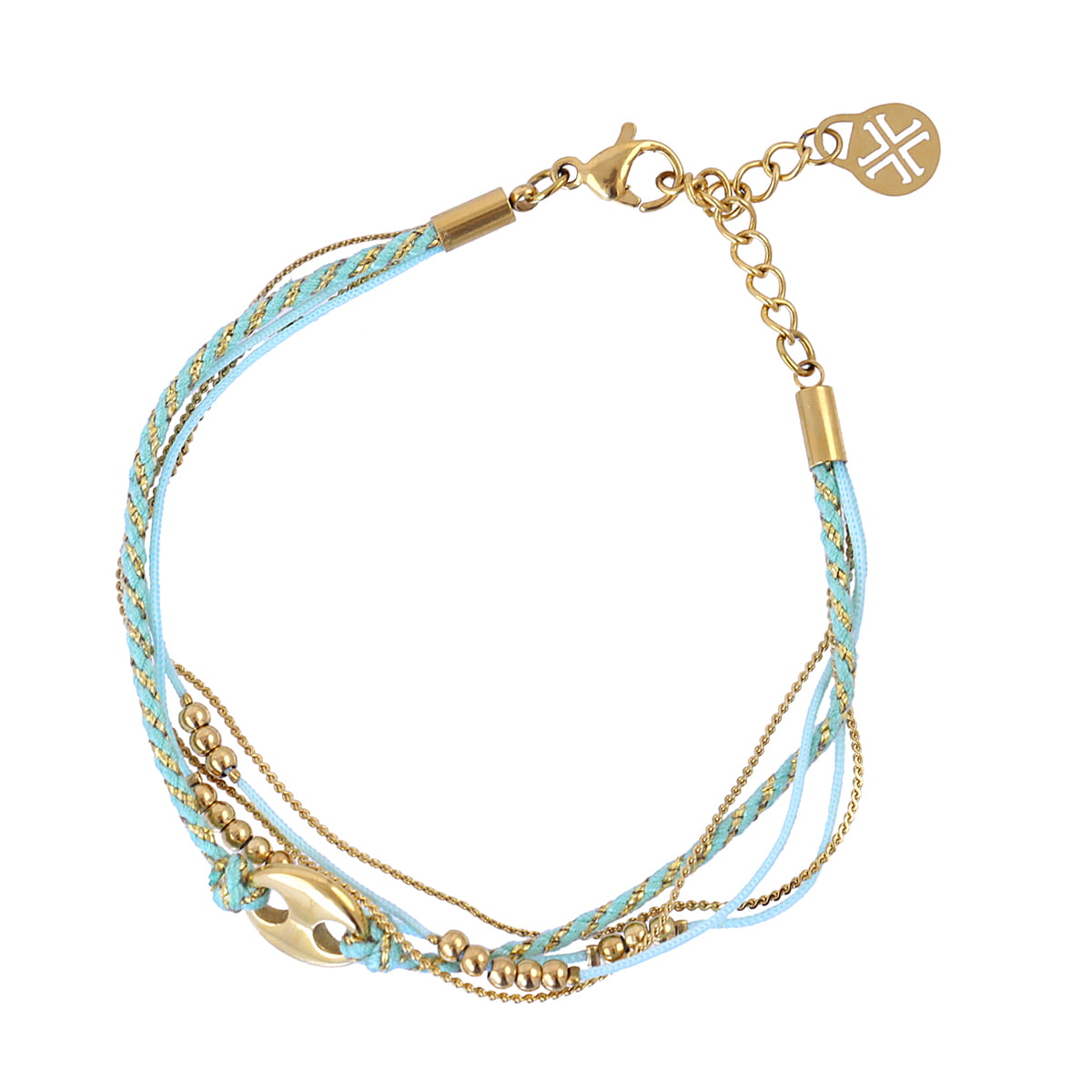 Pulsera Woven Coast Turquesa Anartxy