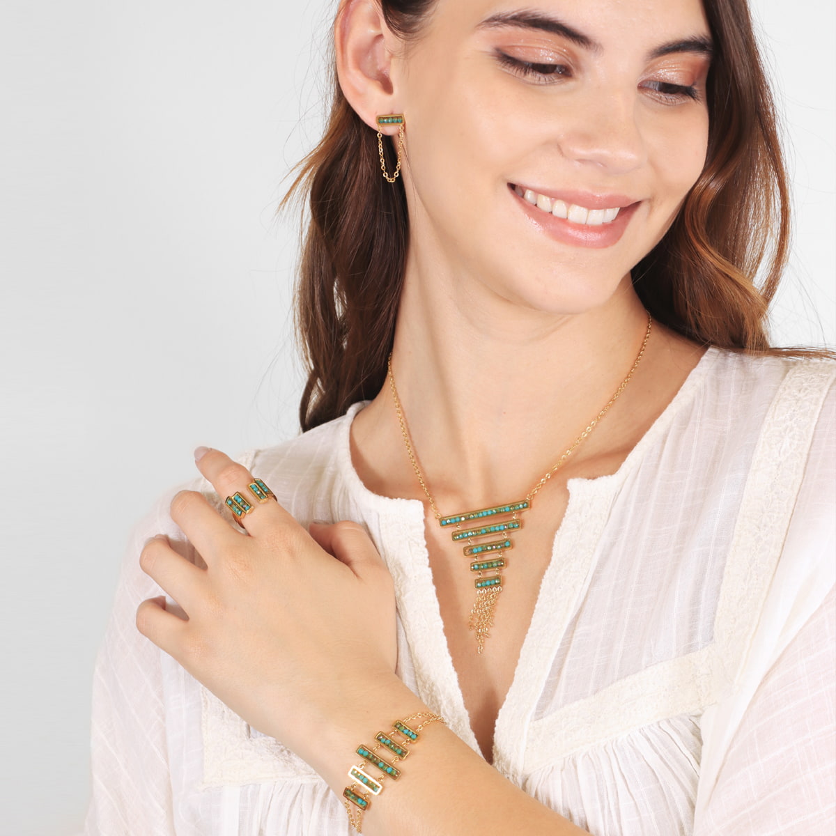 Pulsera Levity Glimmer Turquesa Anartxy