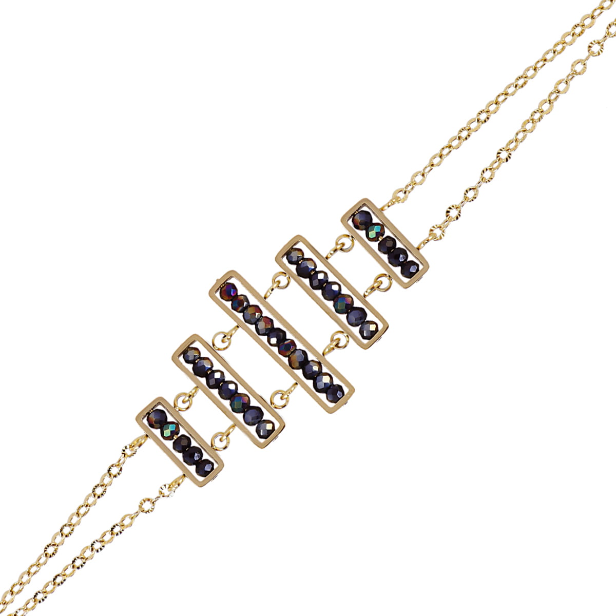 Pulsera Levity Glimmer Negro Anartxy