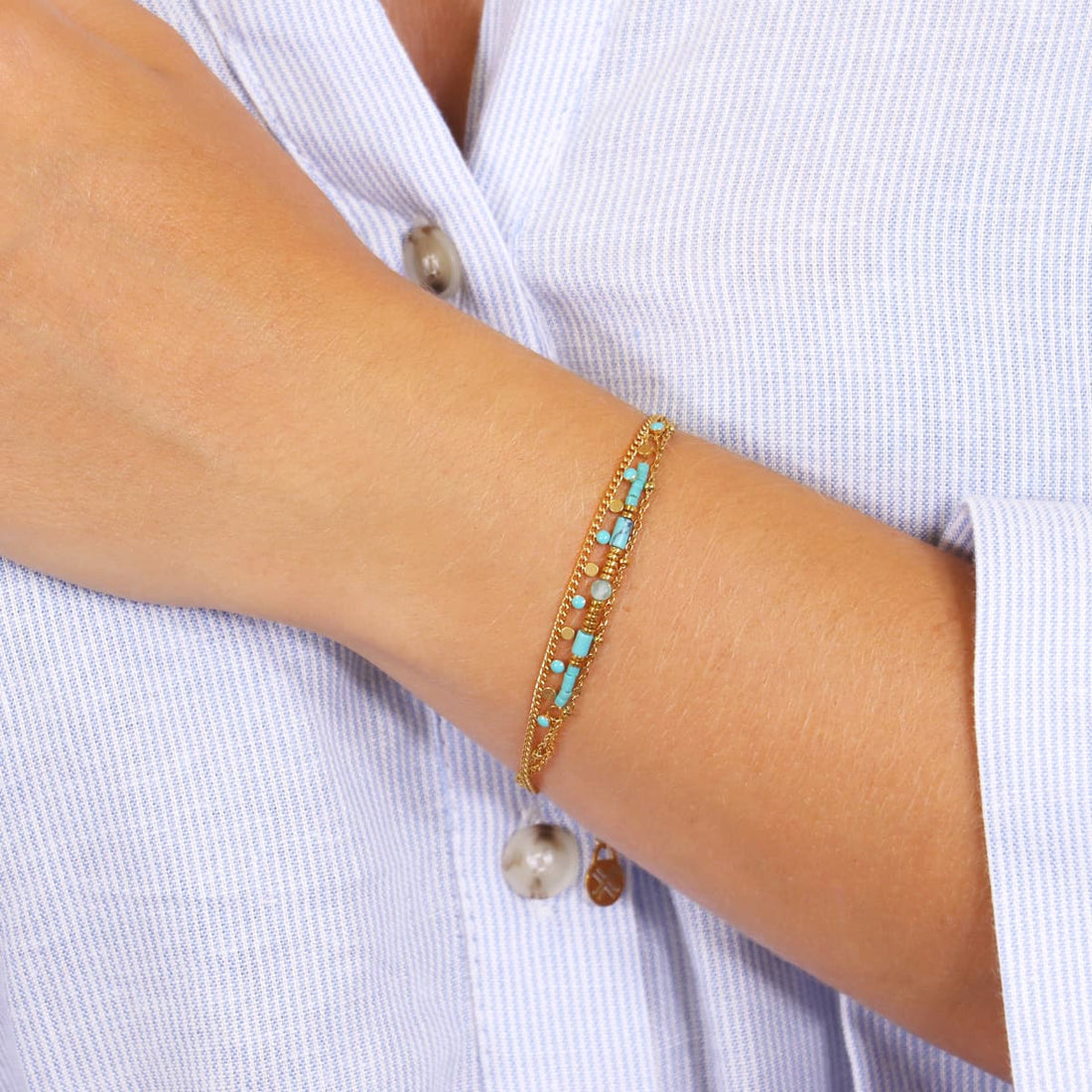 Pulsera Spirit Blyra Turquesa Anartxy