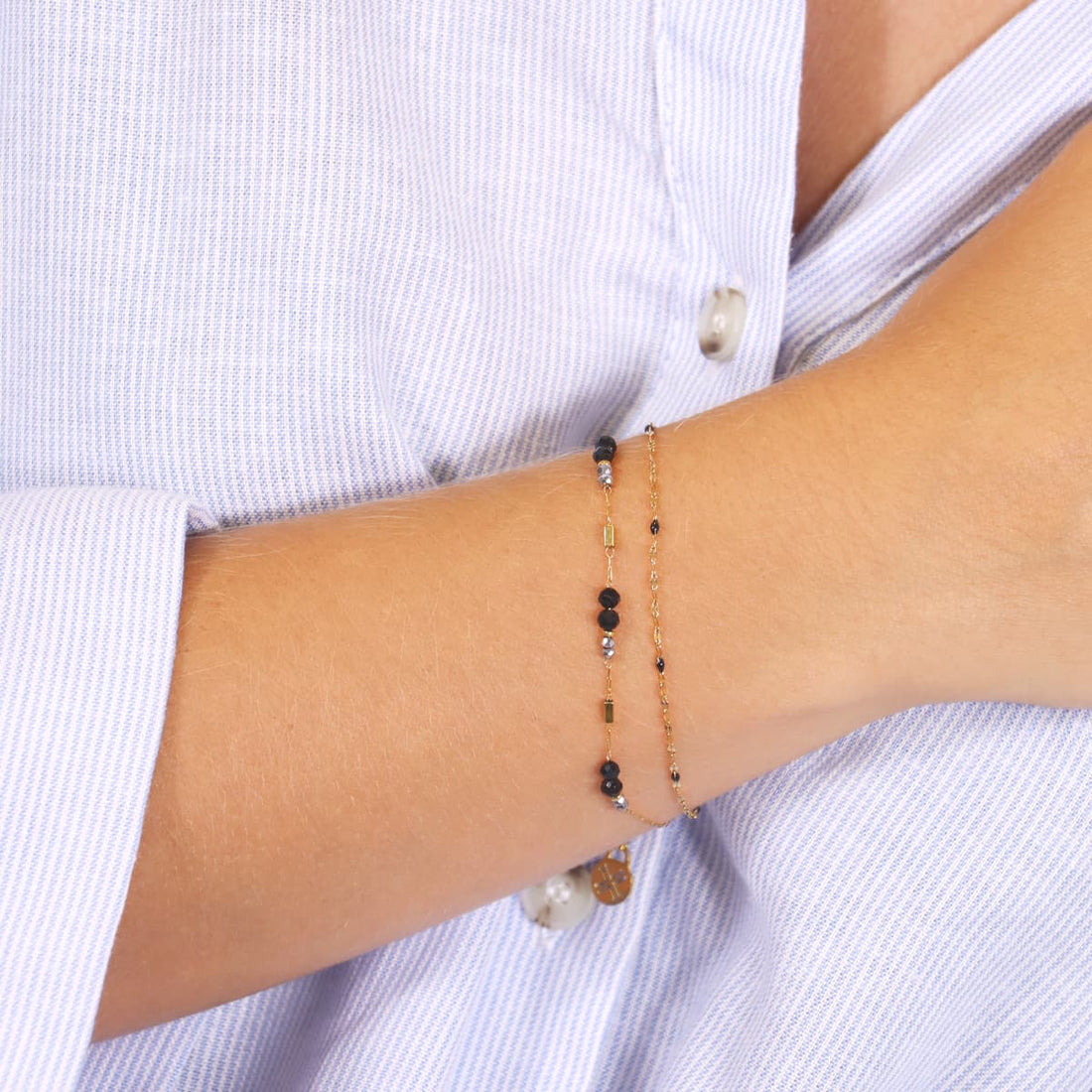Pulsera Spirit Liss Negro Anartxy
