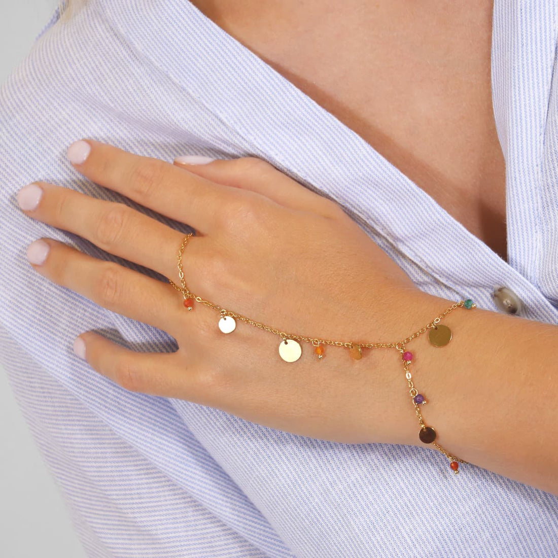 Pulsera Spirit Swirl Dorado Anartxy