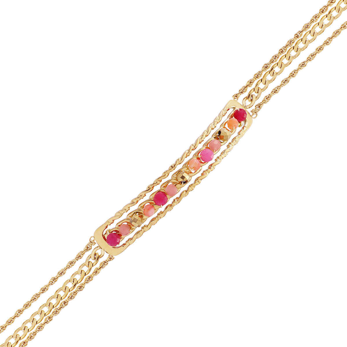Pulsera Spirit Silque Rosa Anartxy