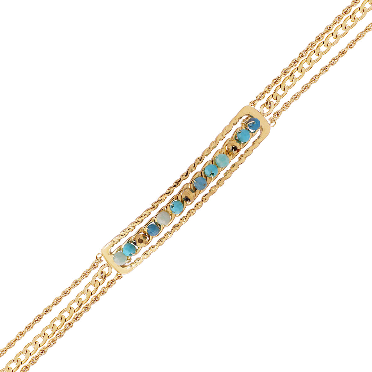 Pulsera Spirit Silque Turquesa Anartxy