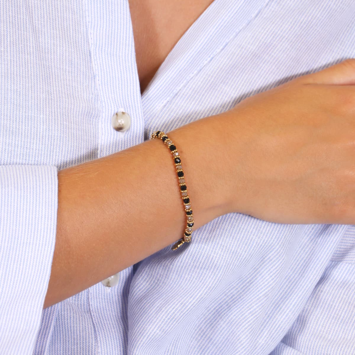 Pulsera Spirit Jolly Negro Anartxy