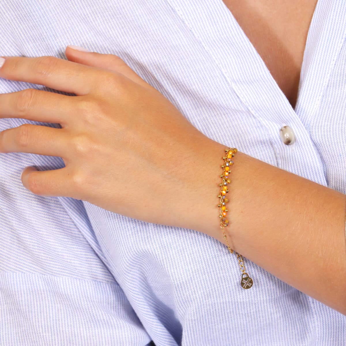 Pulsera Spirit Beadly Amarillo Anartxy