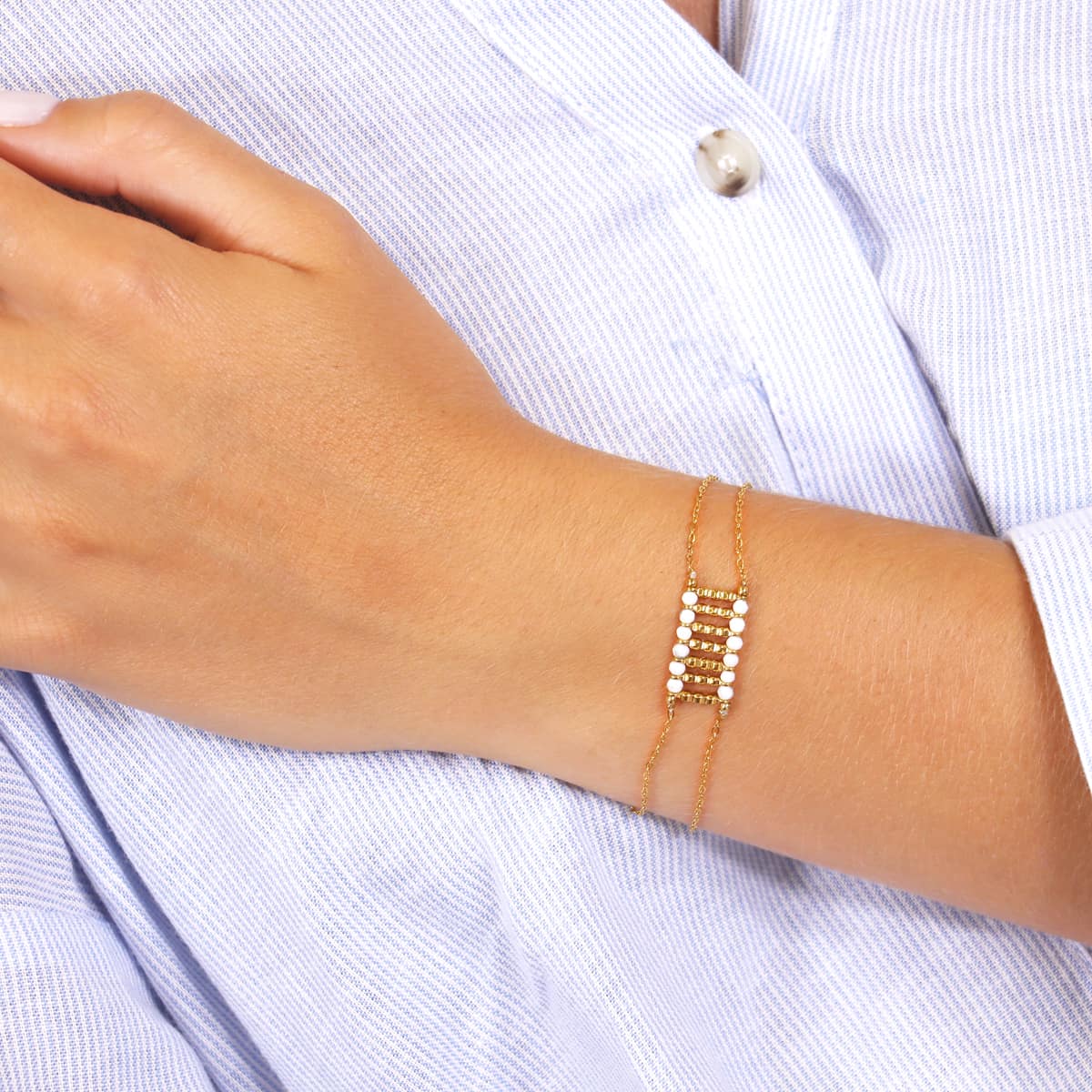 Pulsera Spirit Mirae Blanco Anartxy