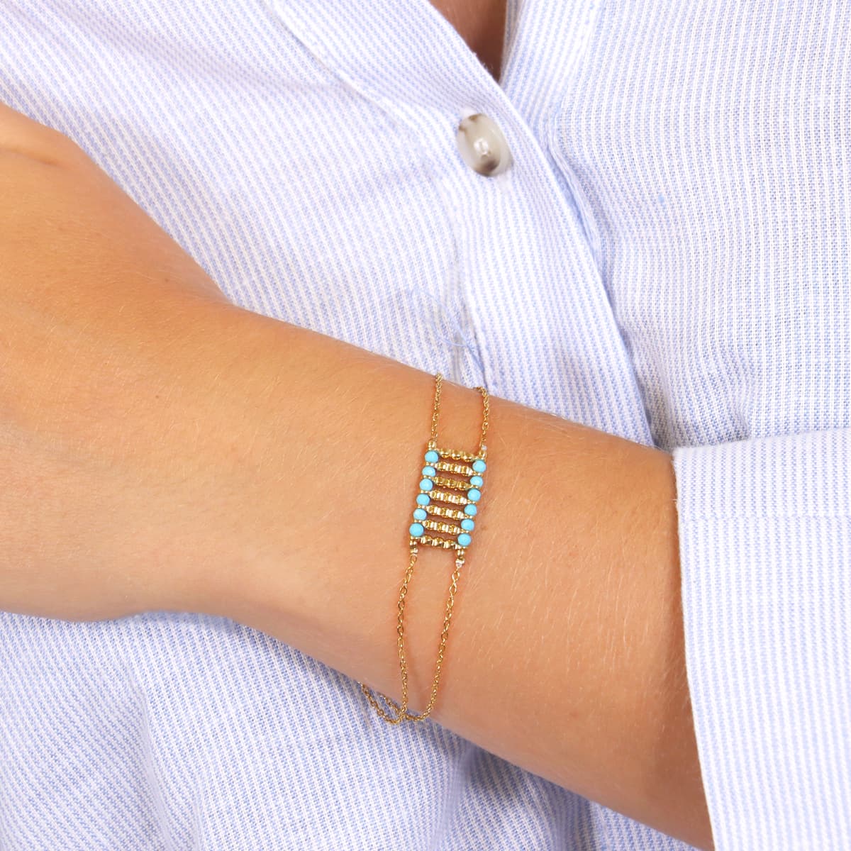 Pulsera Spirit Mirae Turquesa Anartxy