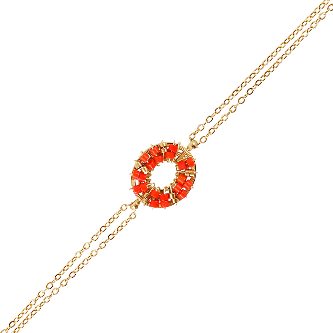 Pulsera Spirit Wheel Rojo Anartxy