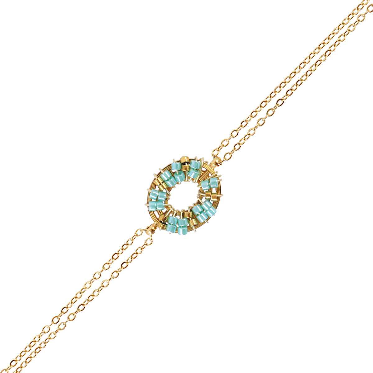 Pulsera Spirit Wheel Turquesa Anartxy