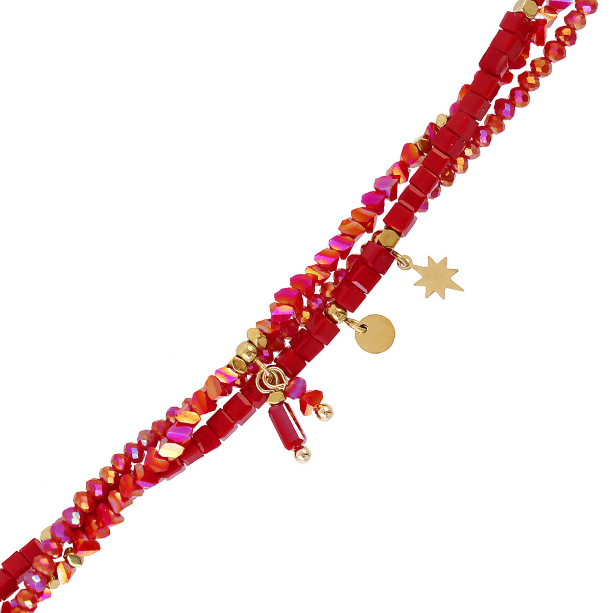Pulsera Spirit Stones Rojo Anartxy