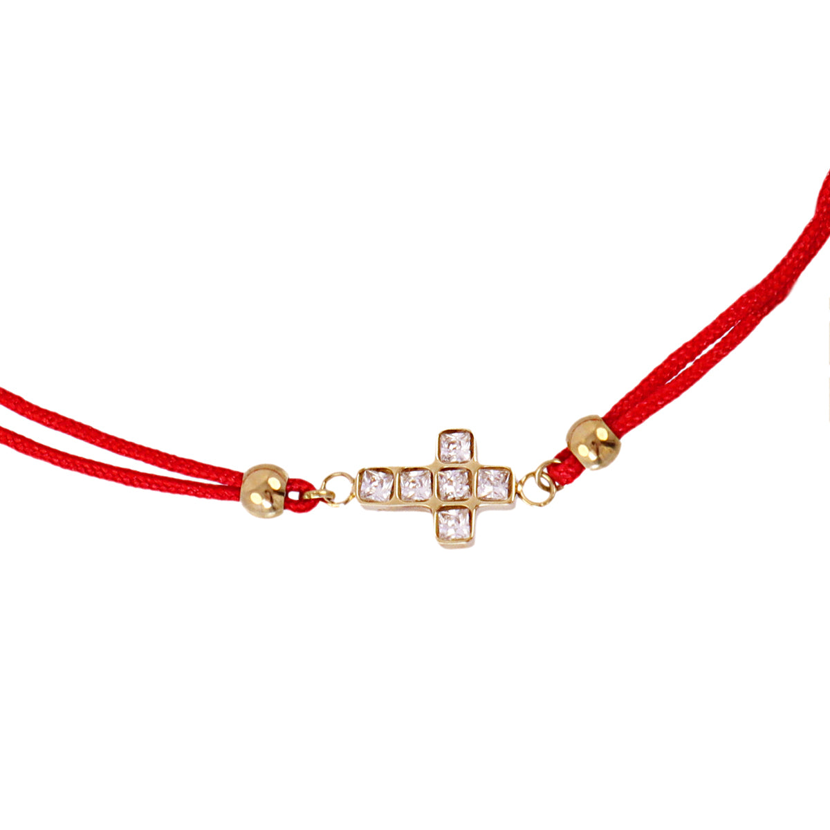 Pulsera Infinity Cross Dorado Anartxy