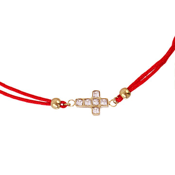 Pulsera Infinity Cross Dorado Anartxy