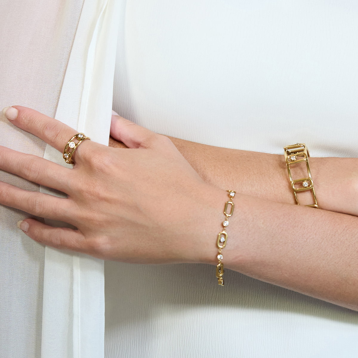 Pulsera Infinity Soul Dorado Anartxy