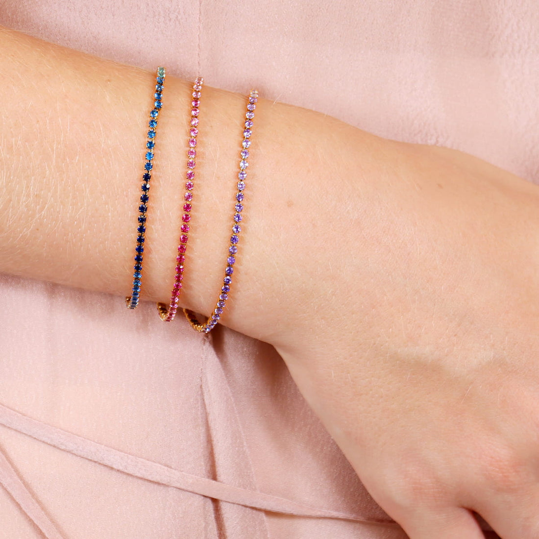 Pulsera Sparkle Gradient Rosa Anartxy