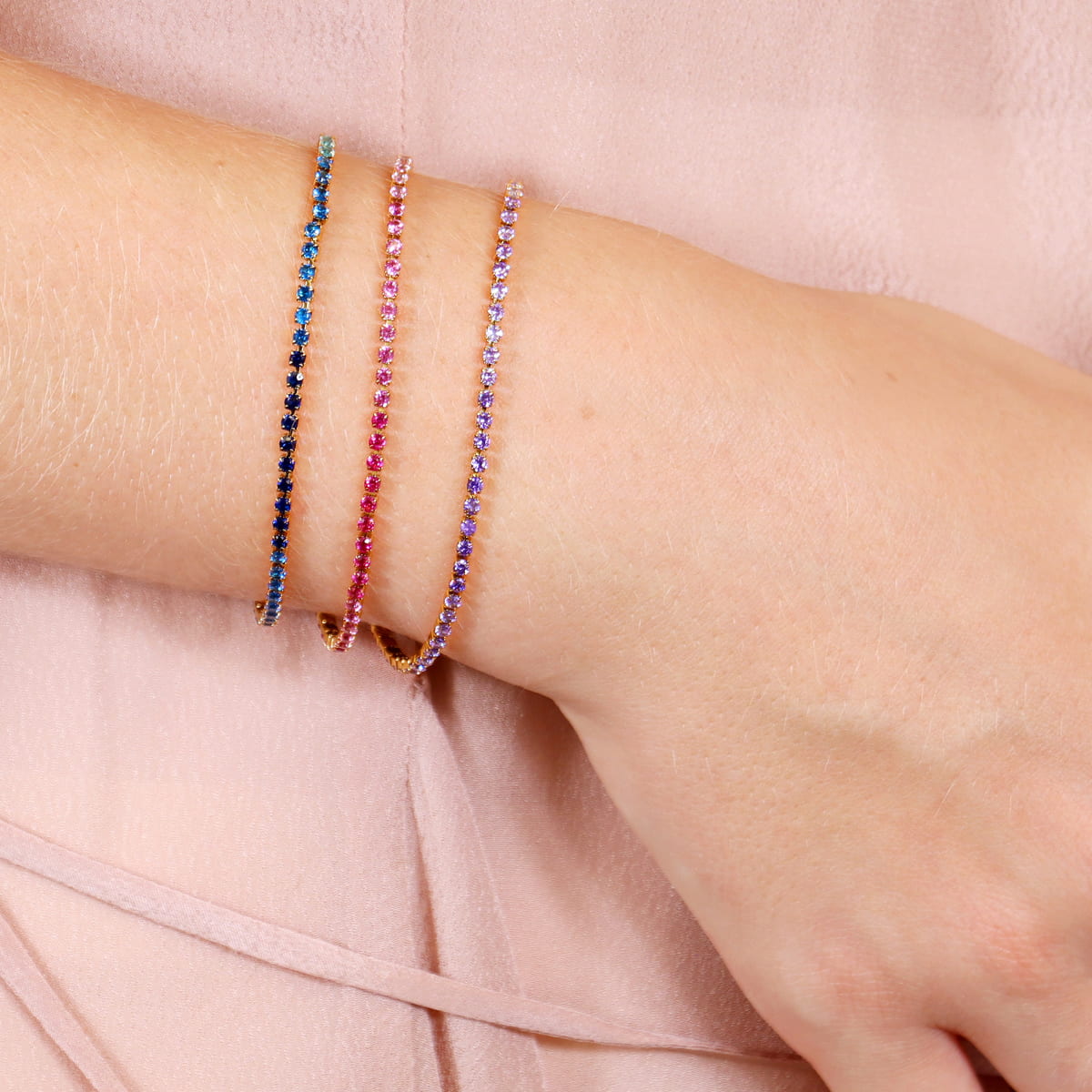 Pulsera Sparkle Gradient Rosa Anartxy