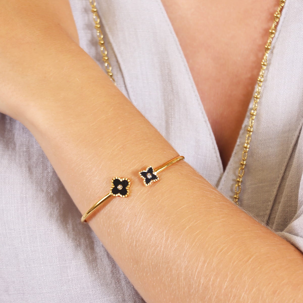 Pulsera Mystic Stellata Negro Anartxy