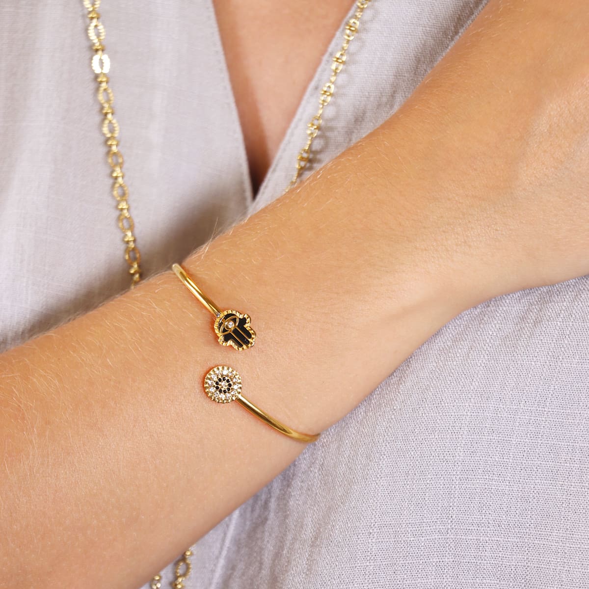 Pulsera Mystic Glowen Negro Anartxy