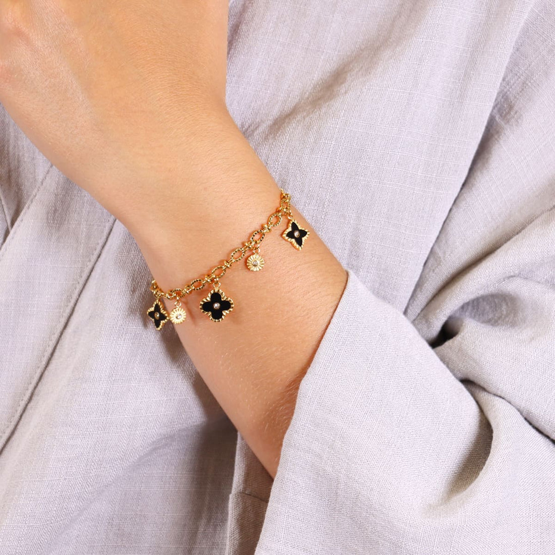 Pulsera Mystic Reverie Negro Anartxy