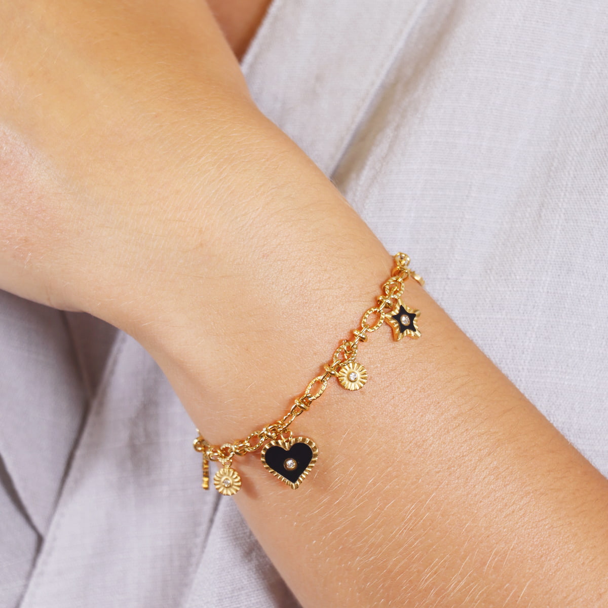 Pulsera Mystic Ethereal Negro Anartxy