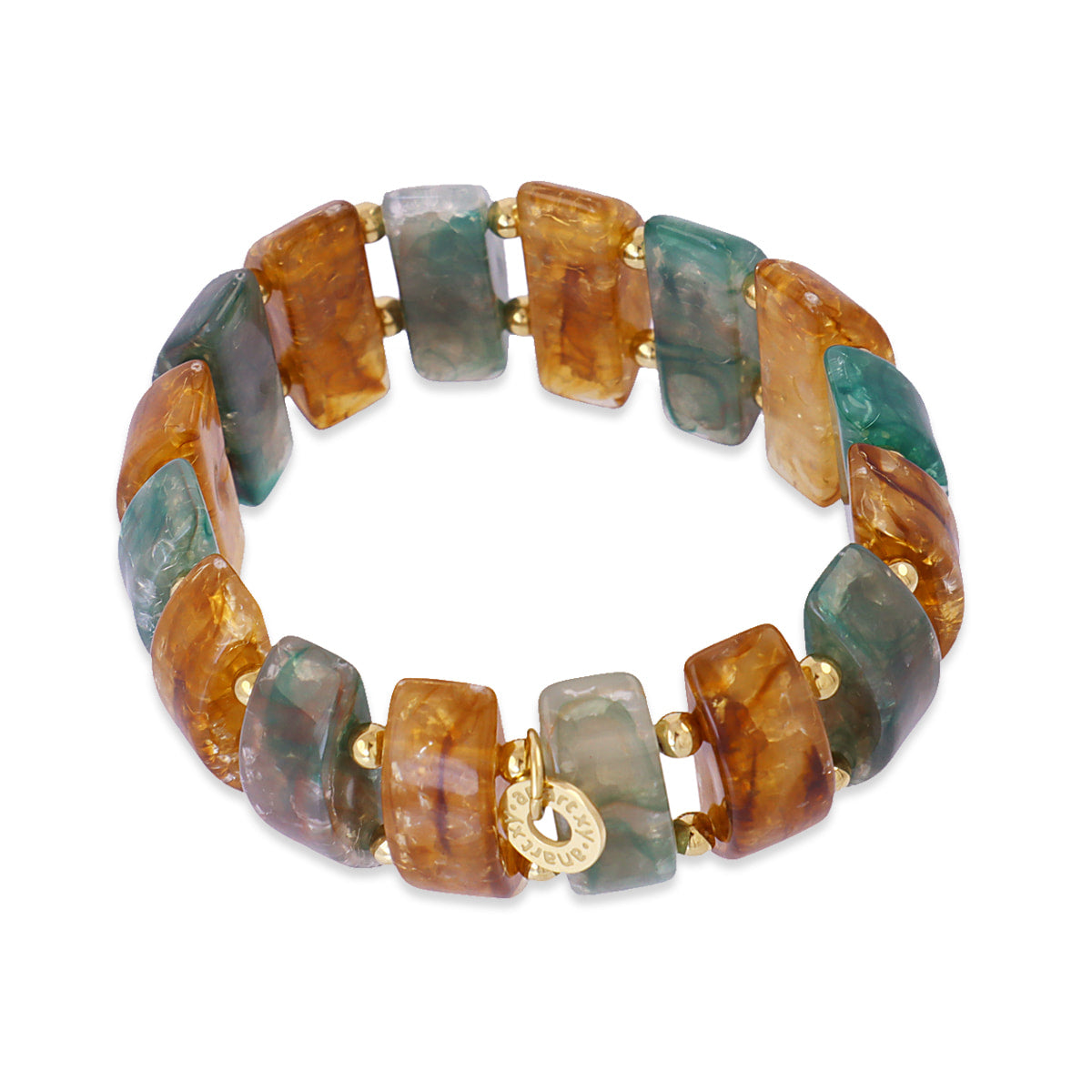 Pulsera Marbles Cairo Turquesa Anartxy