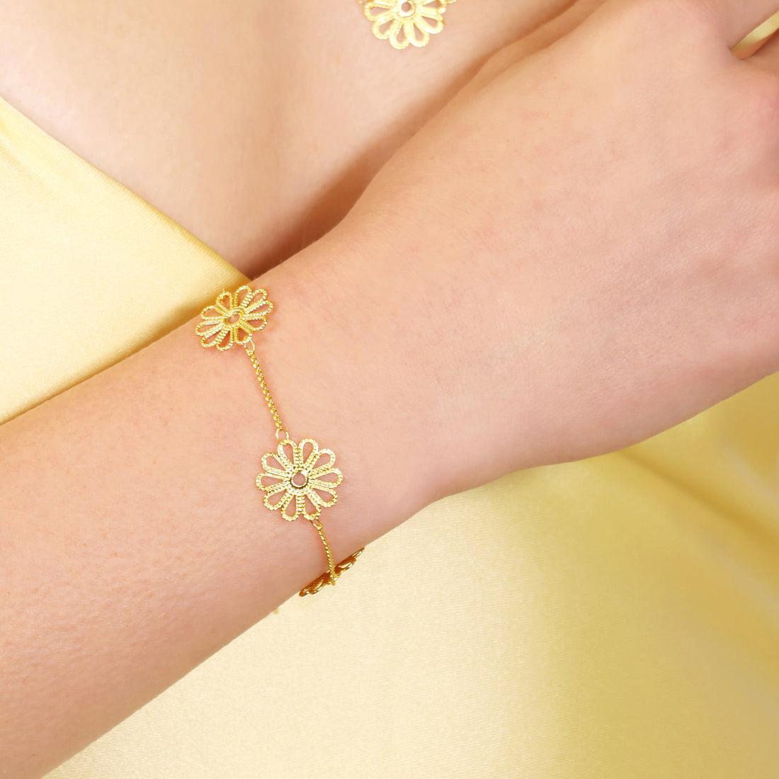 Pulsera Flair Sepal Dorado Anartxy