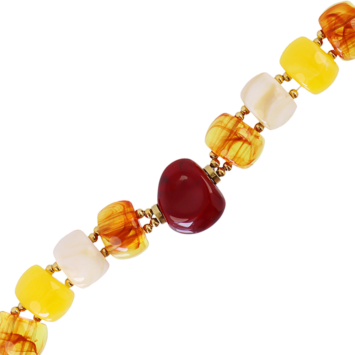 Pulsera Marbles Calora Amarillo Anartxy