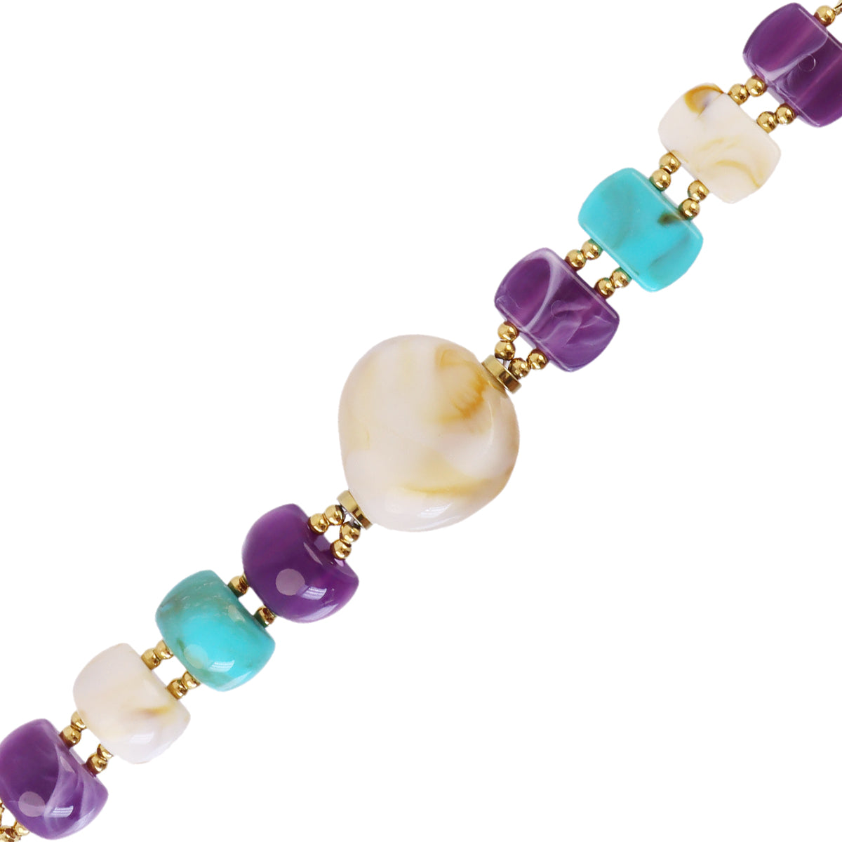 Pulsera Marbles Calora Morado Anartxy