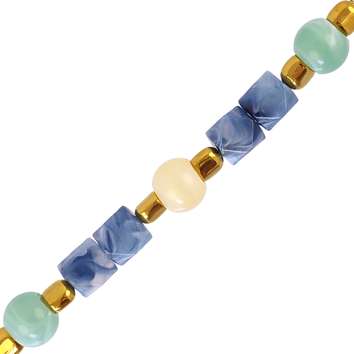 Pulsera Marbles Veya Azul Anartxy