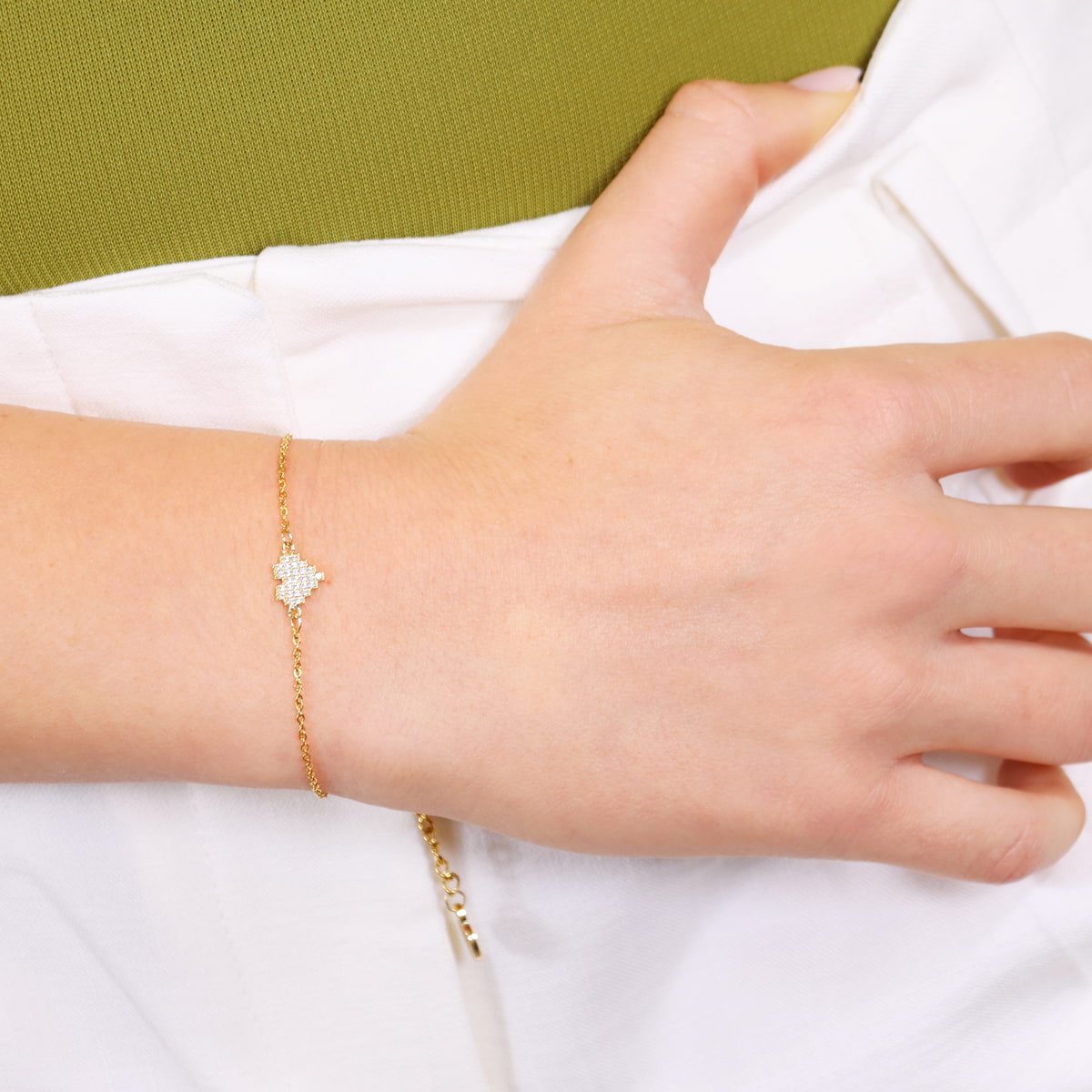 Pulsera Shine Divine Dorado Anartxy